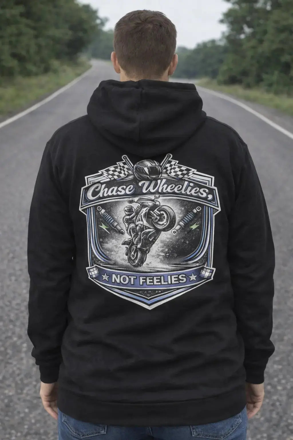 Chase Wheelies Not Feelies Hoodie Infinity Custom Designs LLC