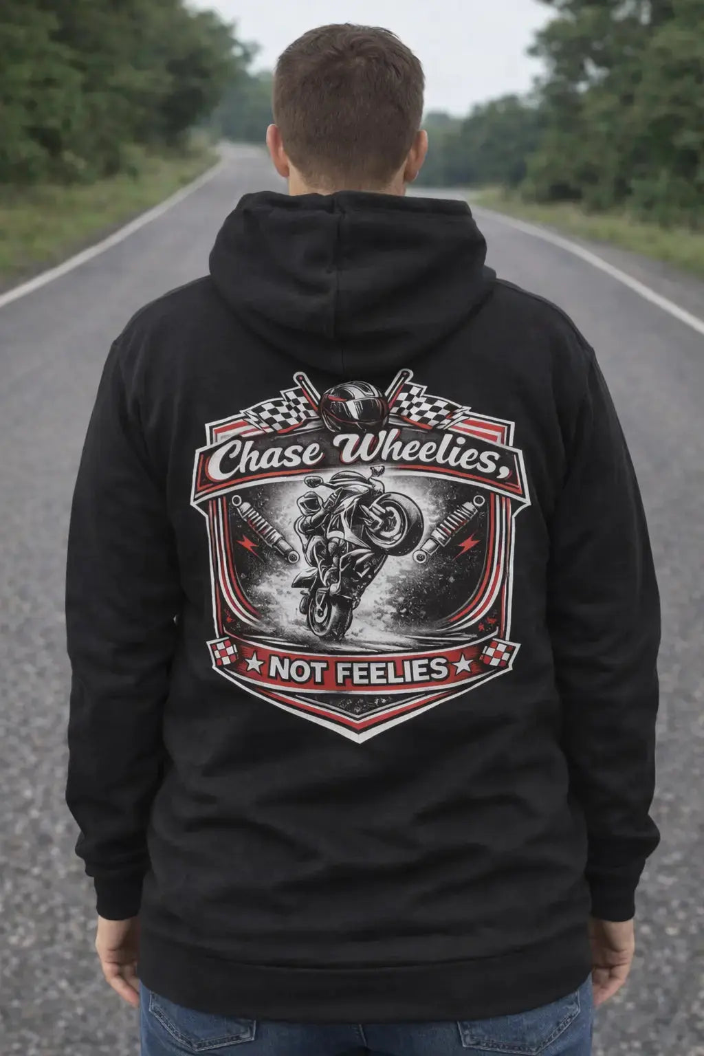 Chase Wheelies Not Feelies Hoodie Infinity Custom Designs LLC